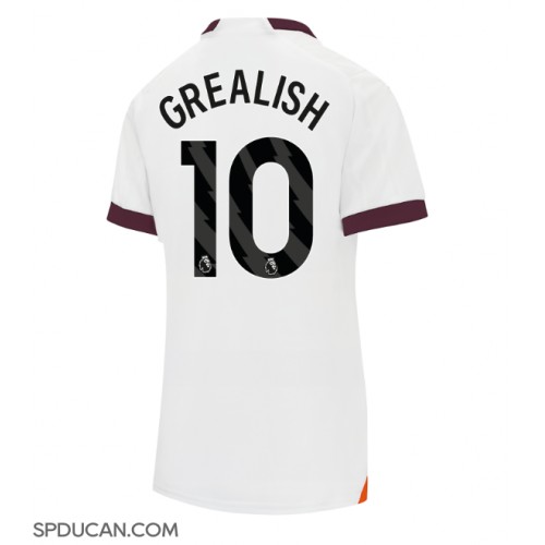 Zenski Nogometni Dres Manchester City Jack Grealish #10 Gostujuci 2023-24 Kratak Rukav